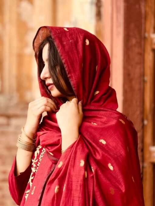 Blood Maroon Colour – A Perfect Traditional Outfit