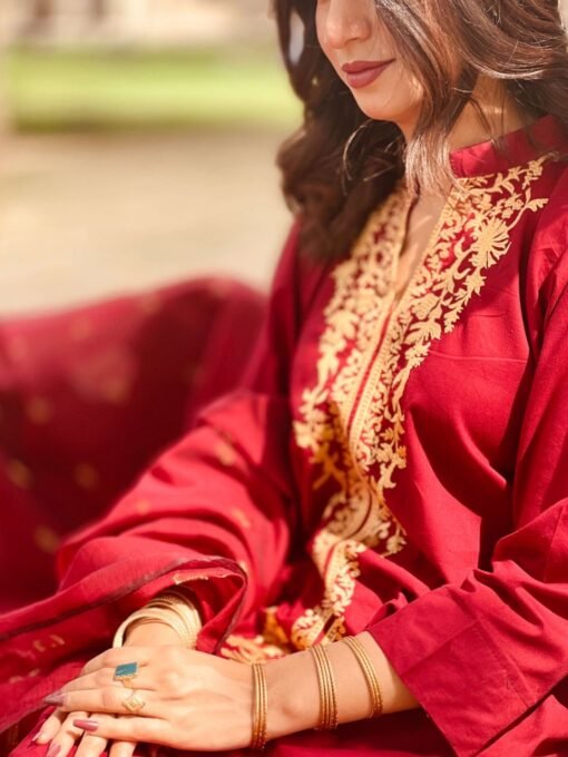 Blood Maroon Colour – A Perfect Traditional Outfit